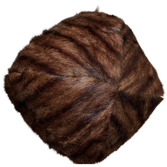 Round Pillow Real Mink Fur Ball Shape Sofa Throw Pillow Decor Made USA - Picture 4 of 7